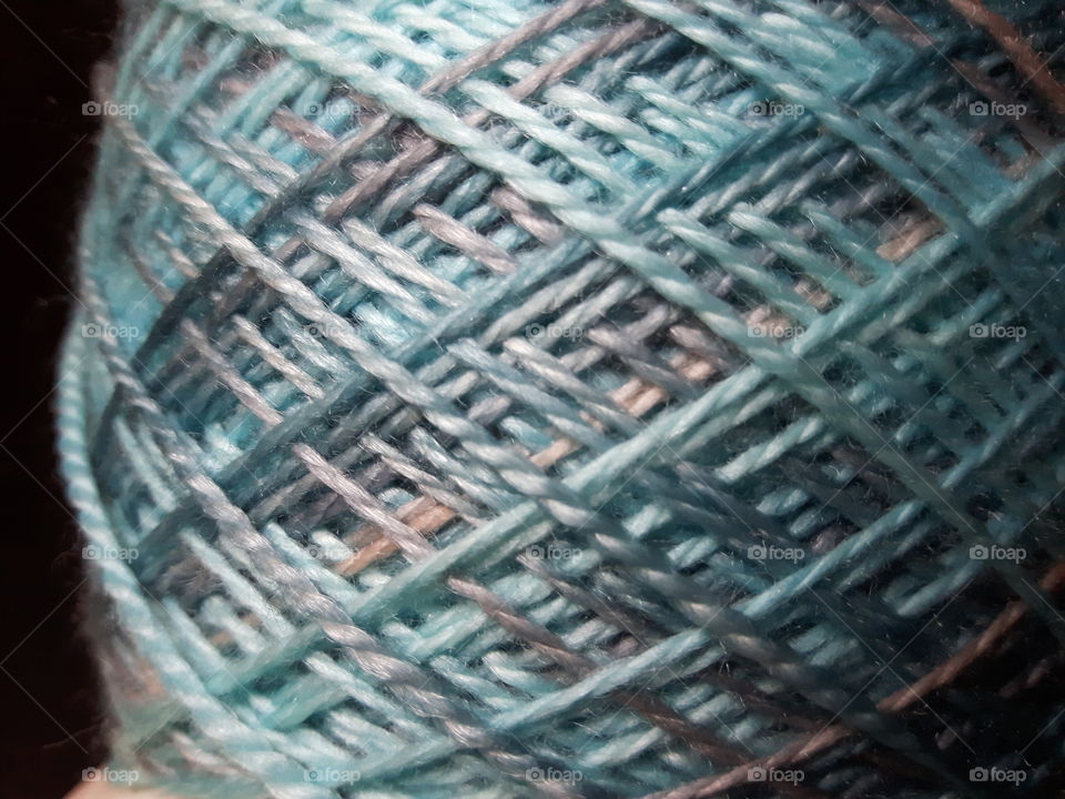 yarn wound in pull skein