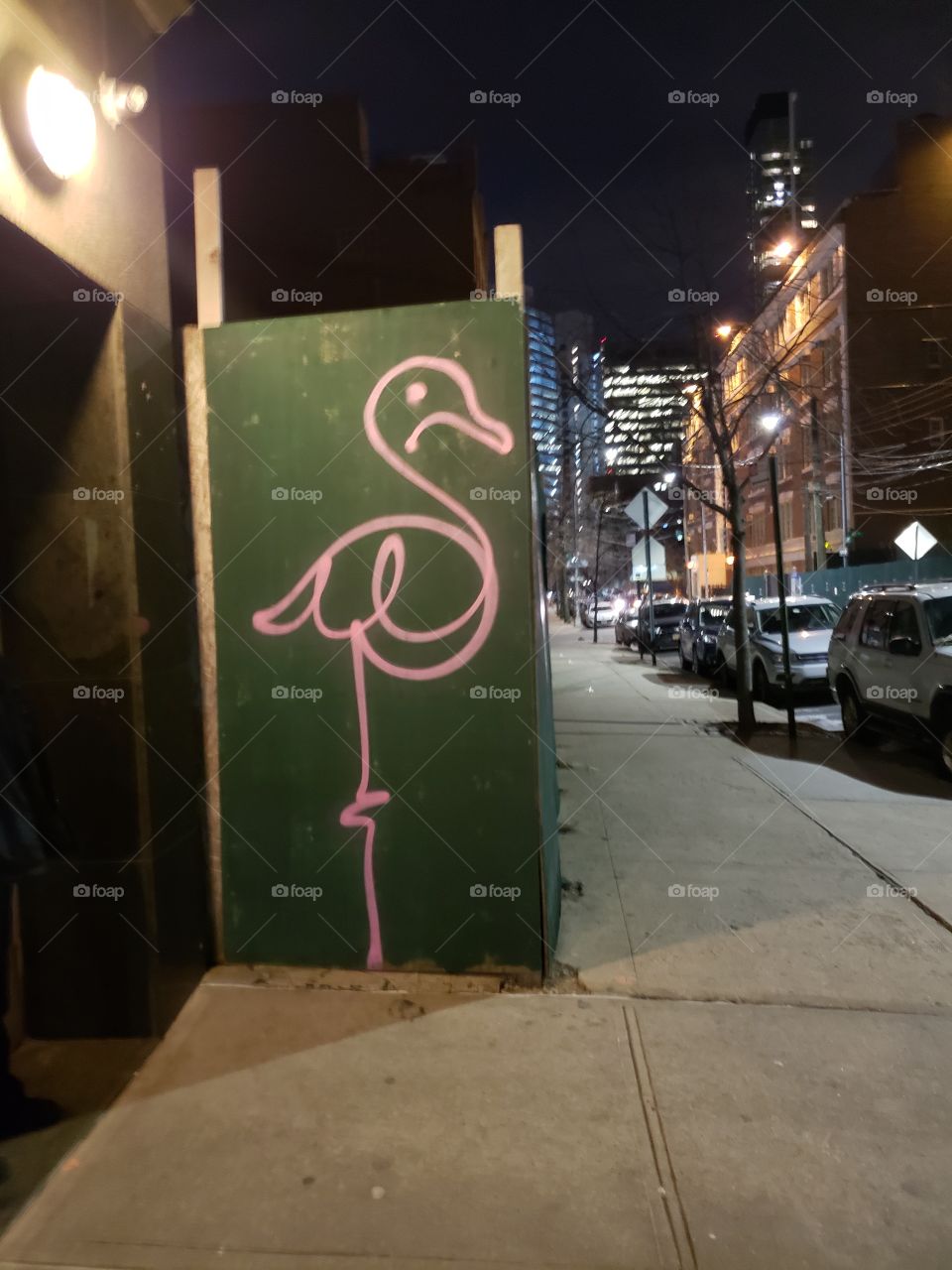 flamingo graffiti