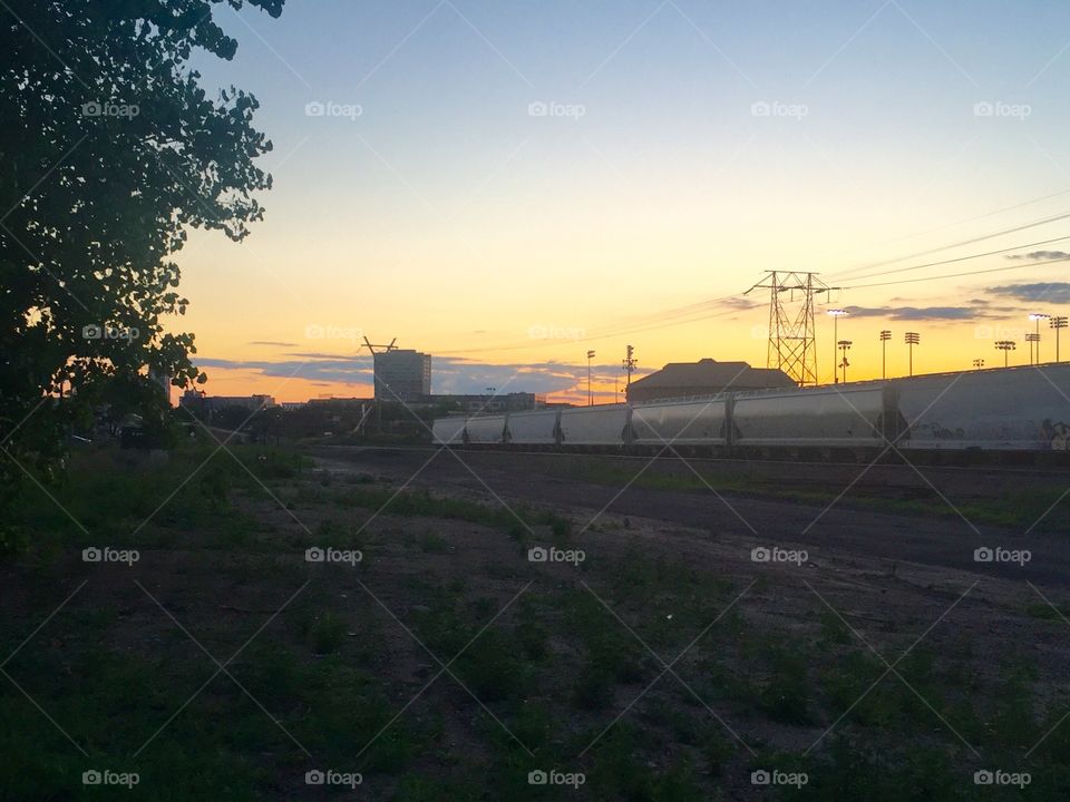 Industry, Sky, No Person, Light, Sunset