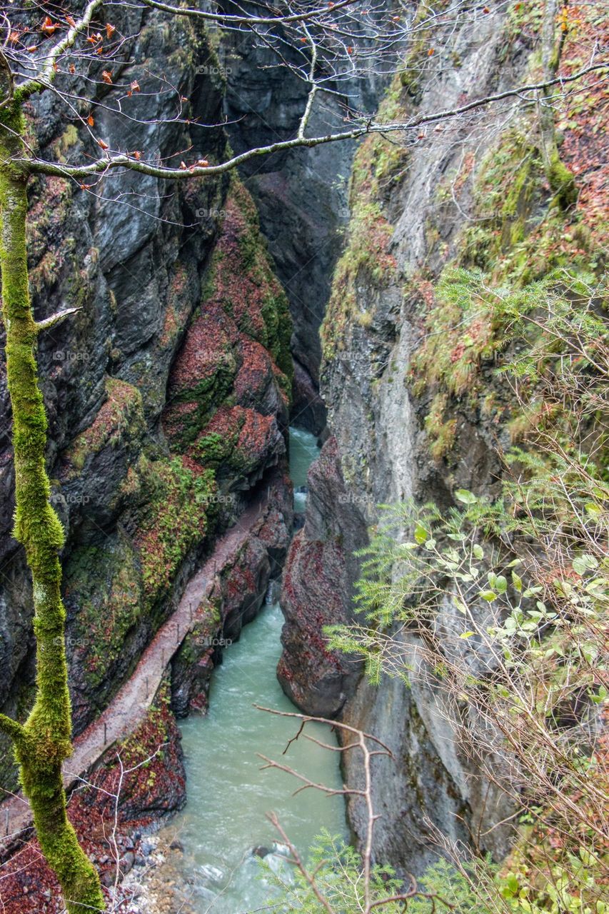 Partnachklamm gorge in Bavaria 