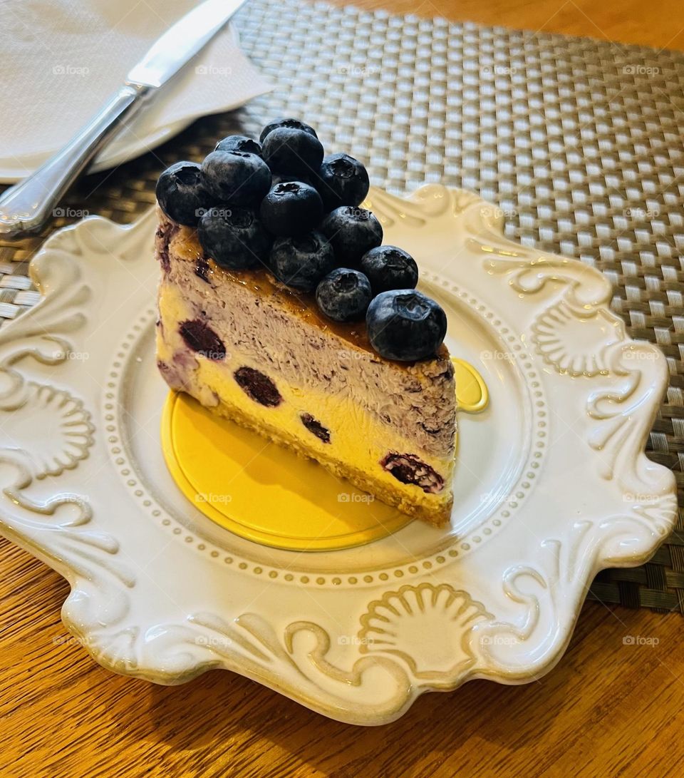 Blueberry cheesecake 