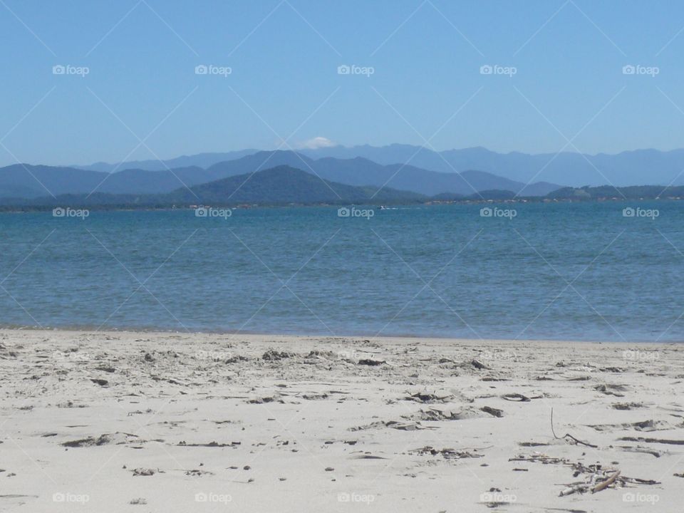 on the São Francisco do Sul beach