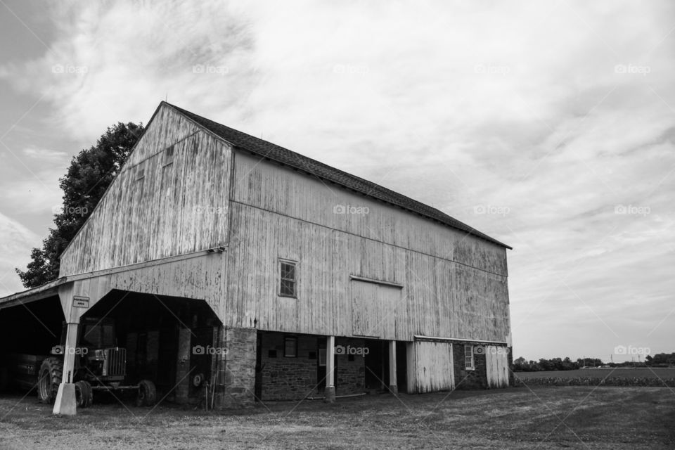 old barn on the farm