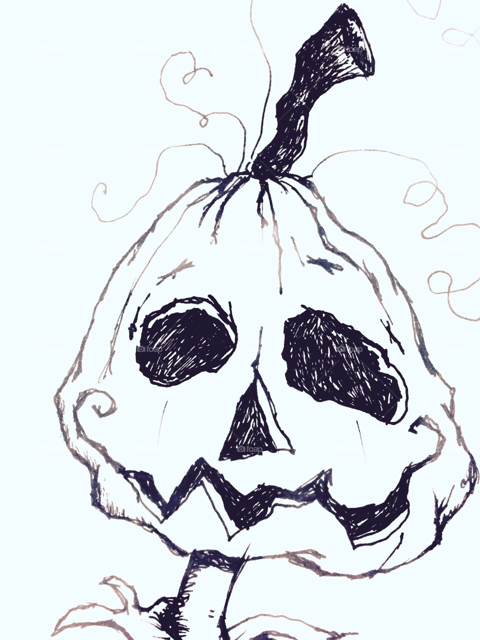 Pumpkin head.