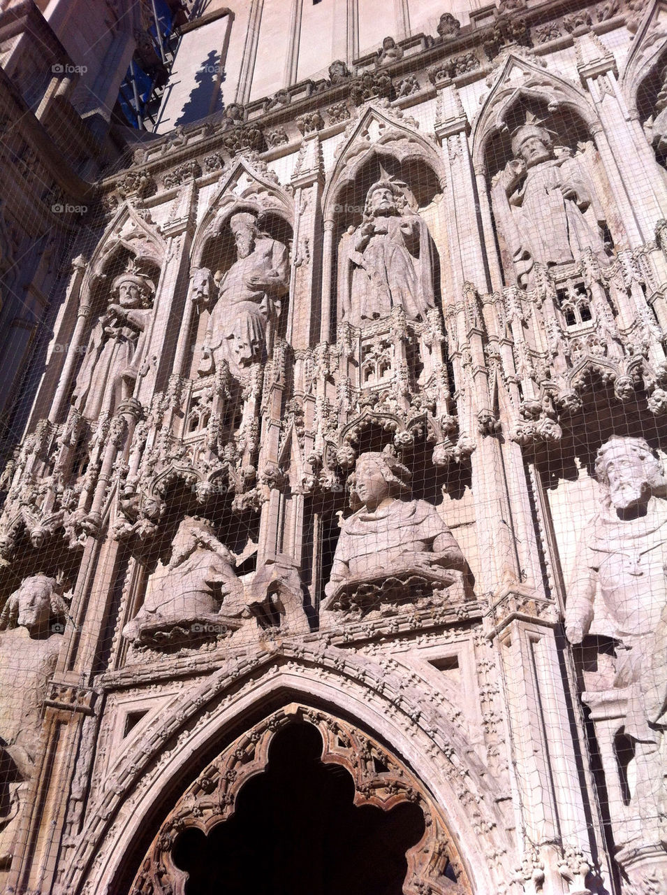 stone cathedral statues carving by toughfruit