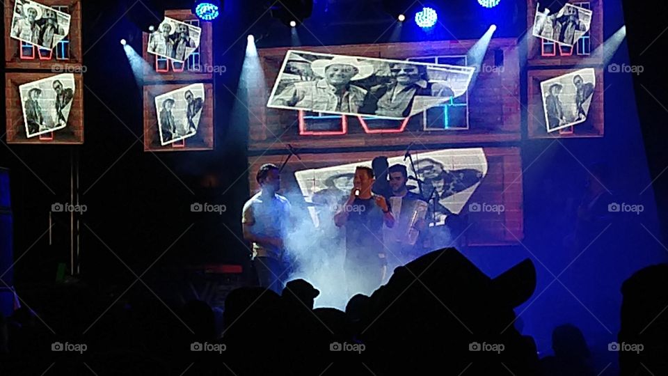 Show, luzes, cores, palco, público, iluminação, decoração, música.