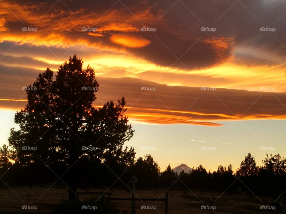 Sunset Over Central Oregon Crooked River Ranch