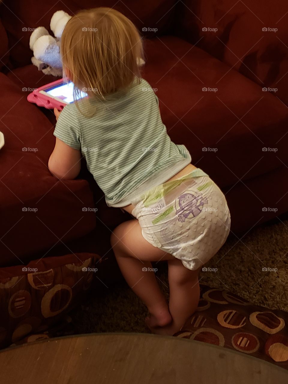 playing with my ipad