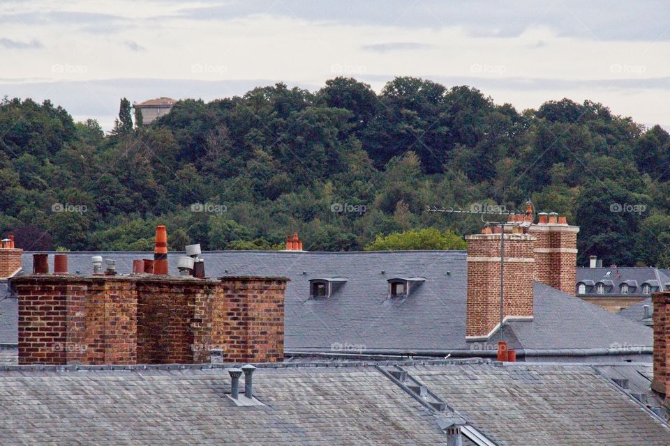 old house in the town
