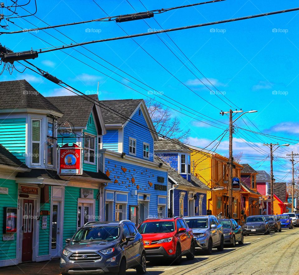 Colorful buildings of Old Town Lunenburg