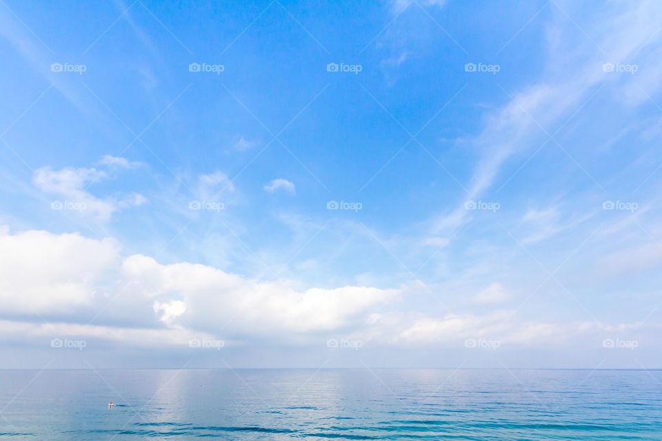 Blue skies and blue seas in Mexico Puerto Vallarta