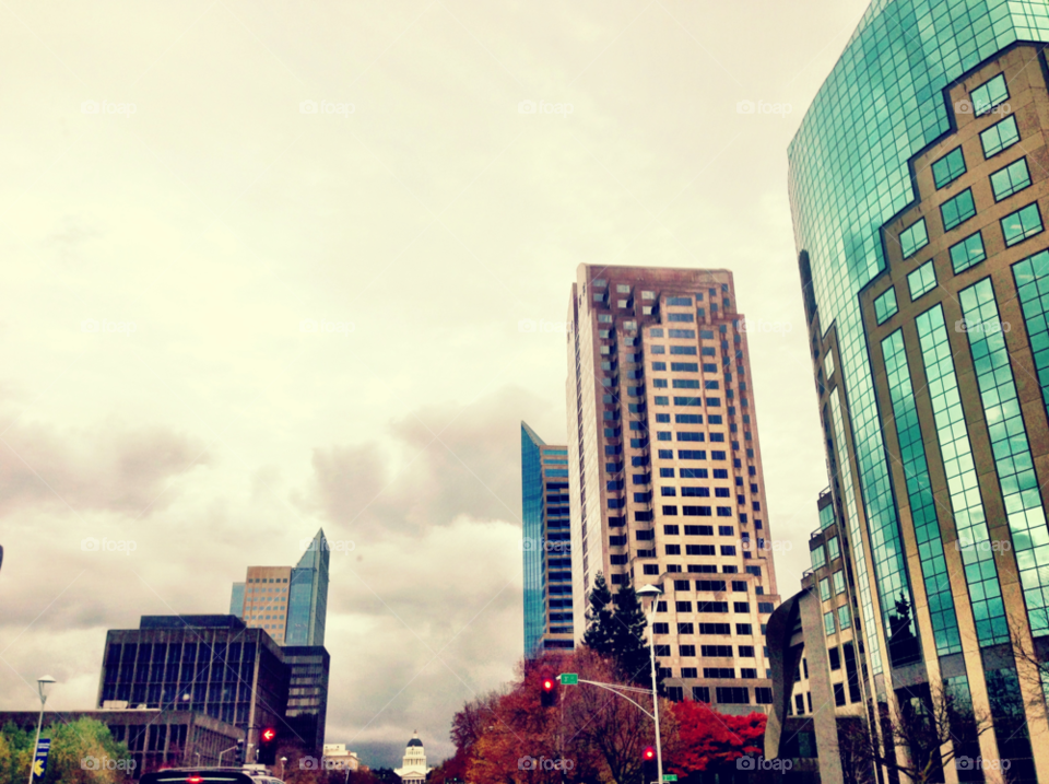 sky blue skyline california by gene916