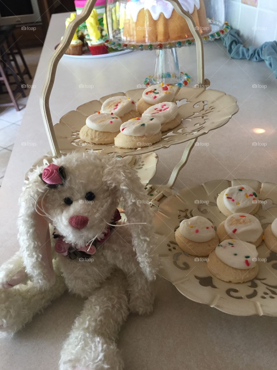 Easter Cookie Display