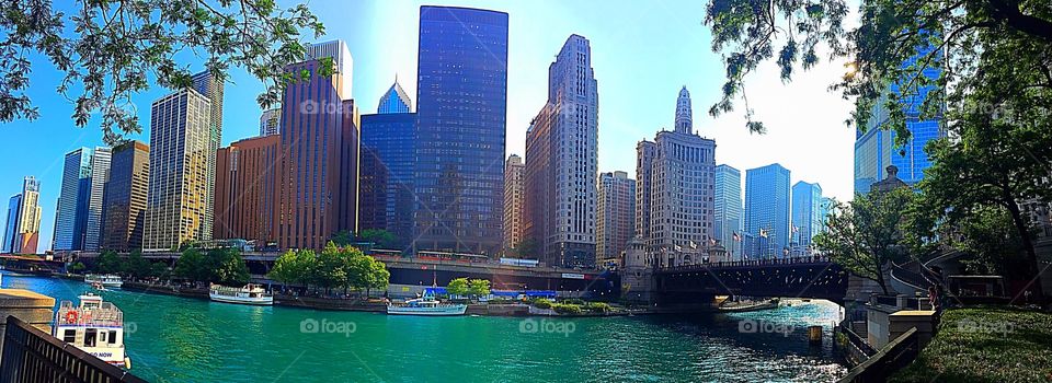 Chicago river view