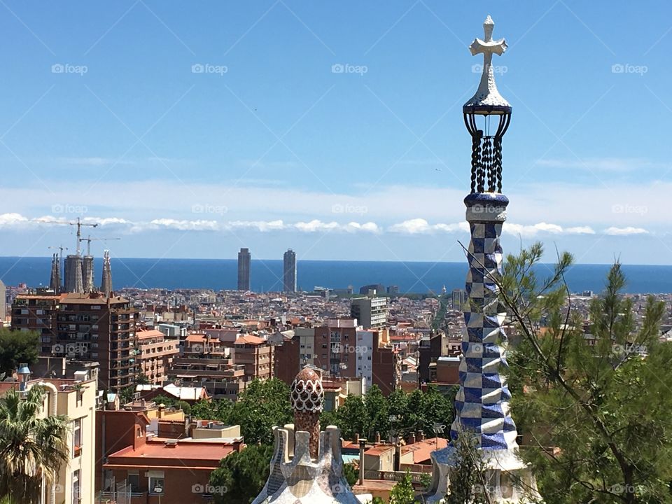 Guell park in Spain 