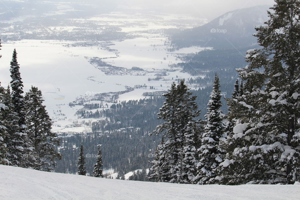 Looking down from Ski Mountain