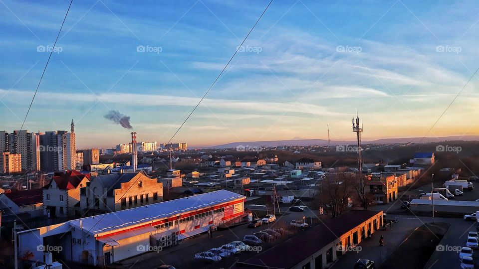 Закат в Ставрополе