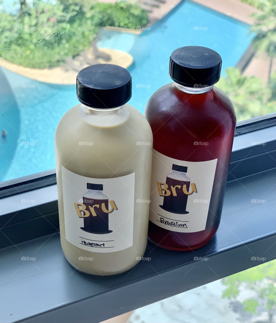 Cold brew in brAzilian black and white hazelnut flavours 