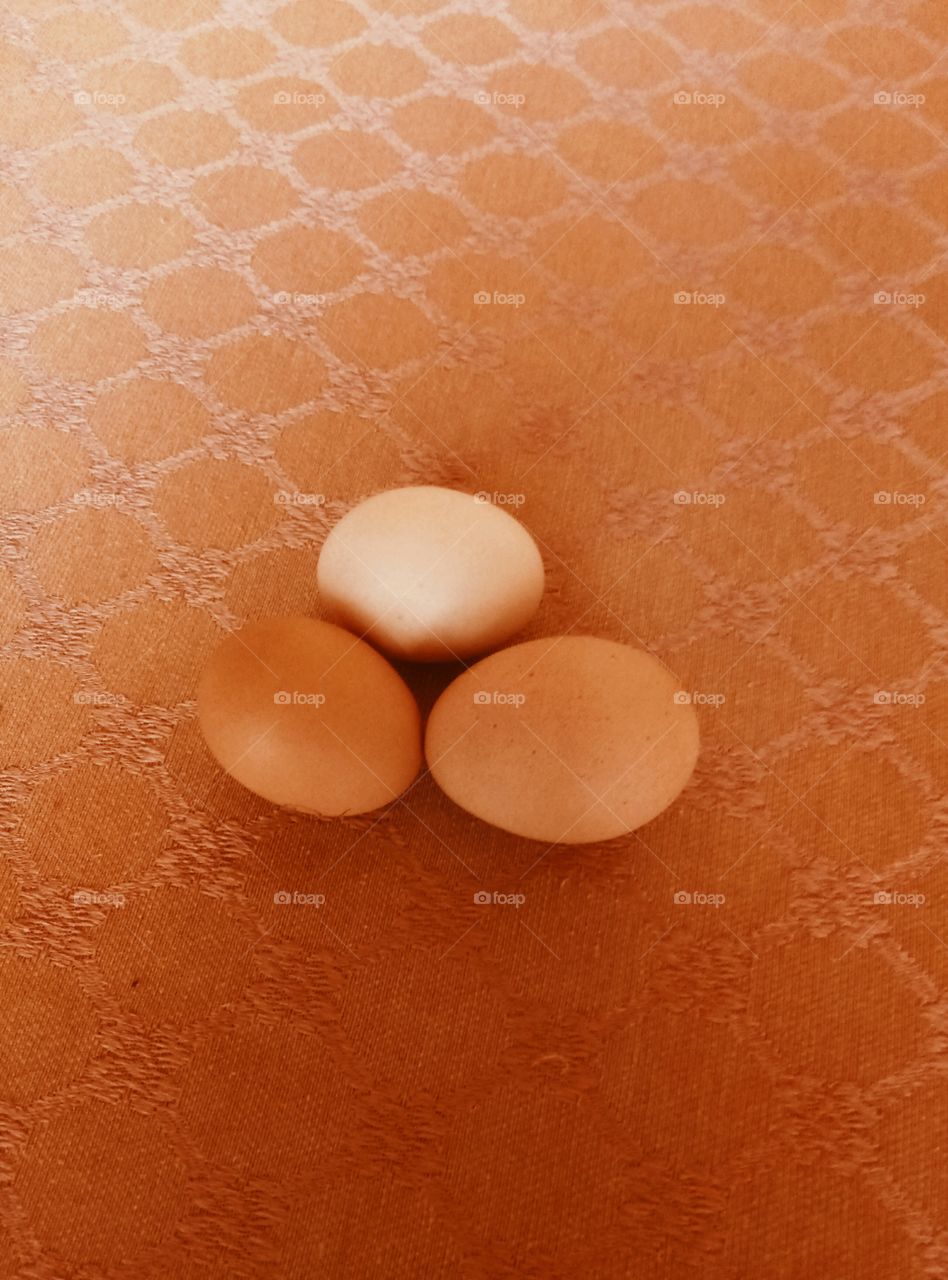 Three eggs.