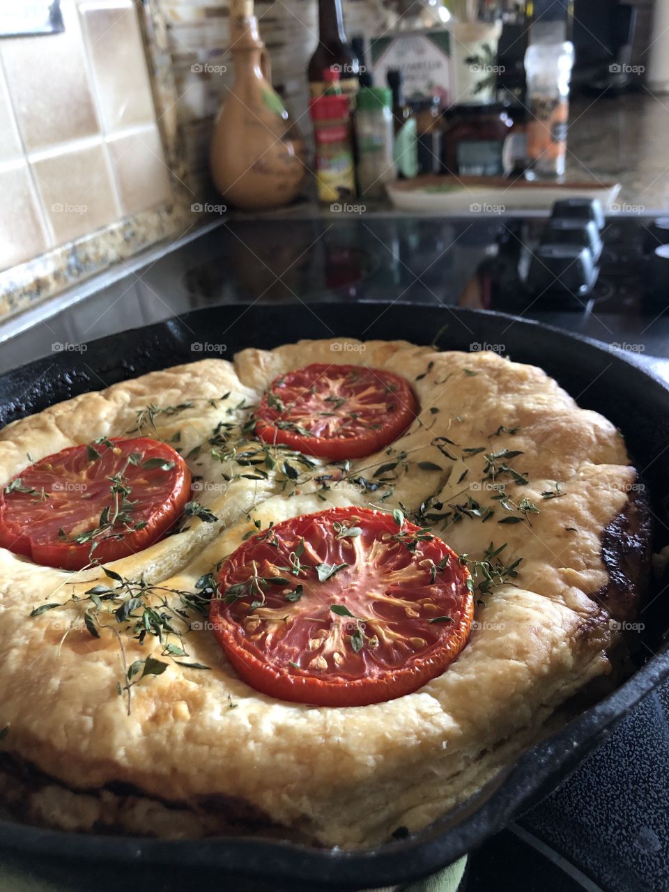 Let’s Eat Foap Mission! Savory Pie Tart in a Cast Iron Skillet 🥟