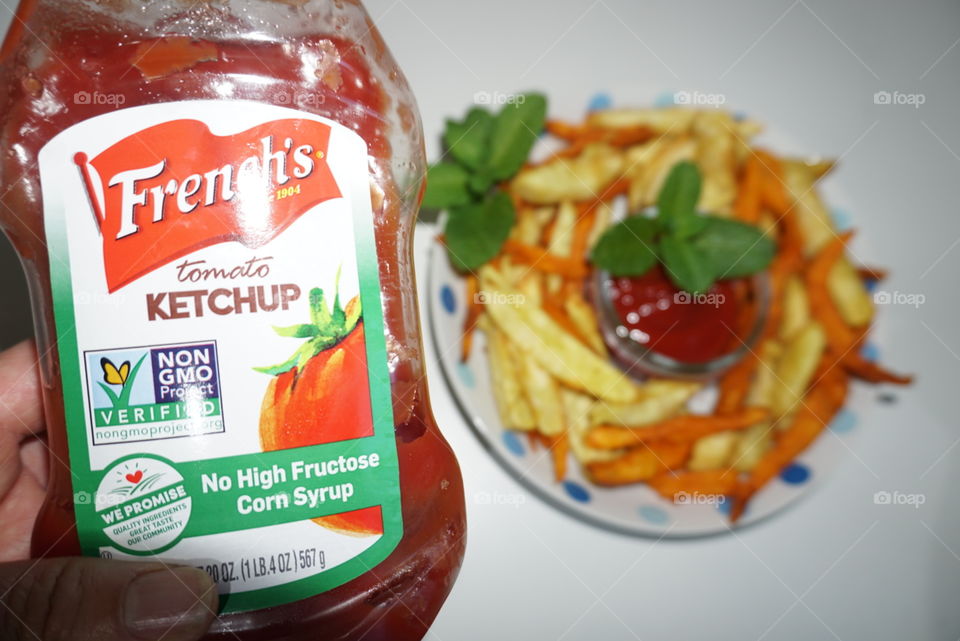 French Fries with French's Ketchup