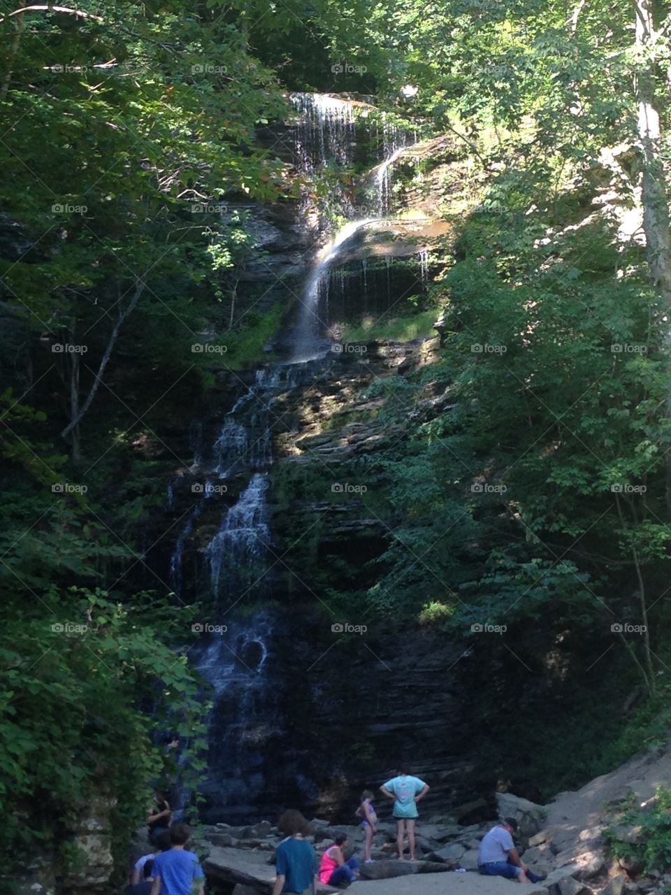 West Virginia mountain waterfall