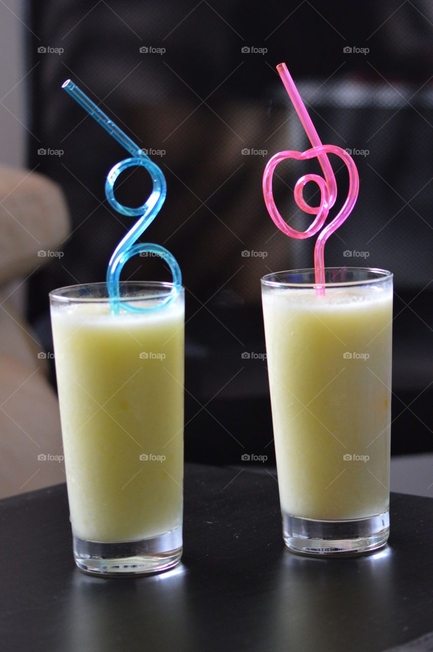 juicy drink full of vitamins in macro