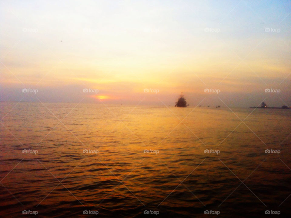 kochi wellingdon island india sunset sea dusk by parasjohar