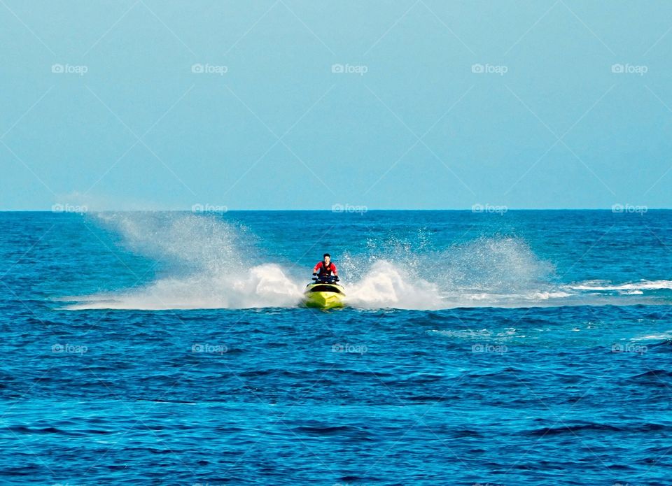 Jet skiing on a Public holiday, bliss.