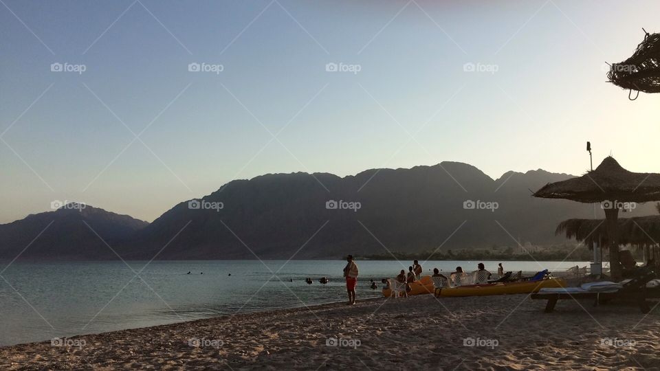 Water, Beach, Sunset, No Person, Dawn