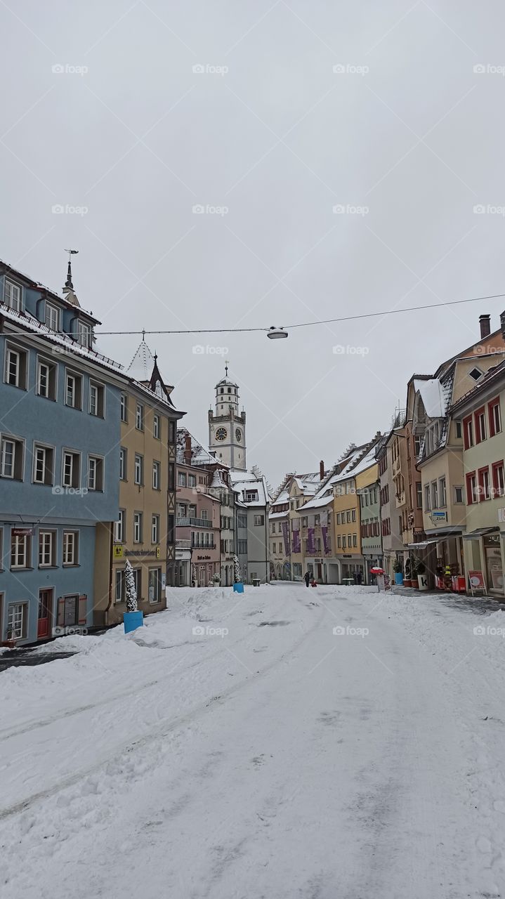 Gespinnstmarkt Ravensburg im Schnee