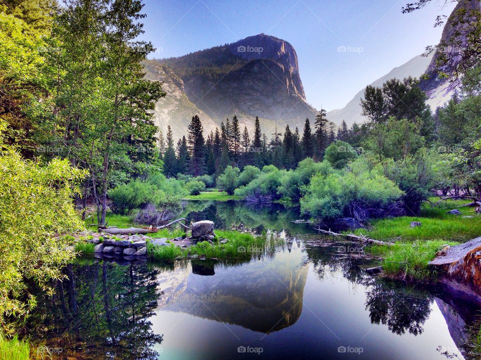 Mountain reflection on the lake