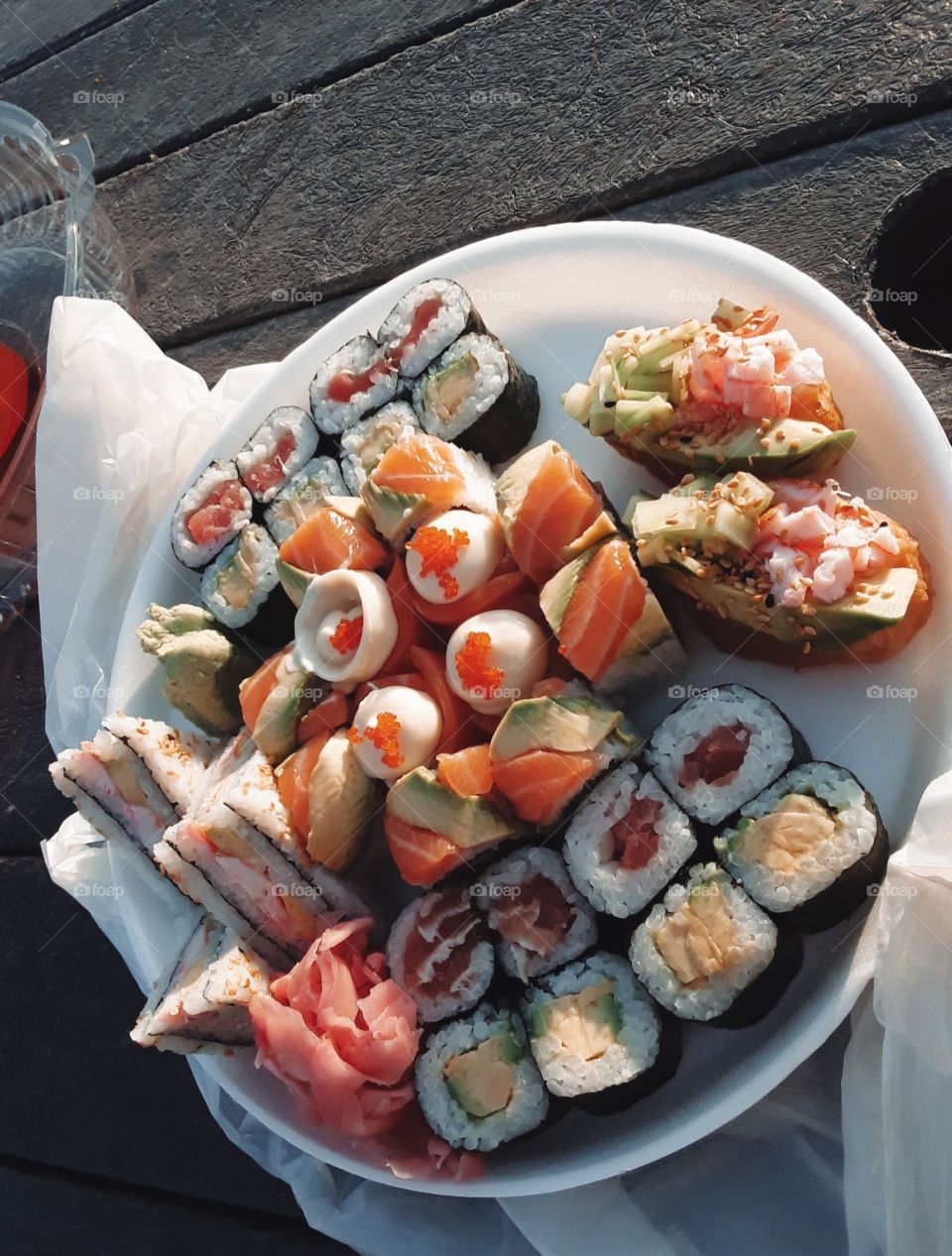 The love for sushi is pure joy