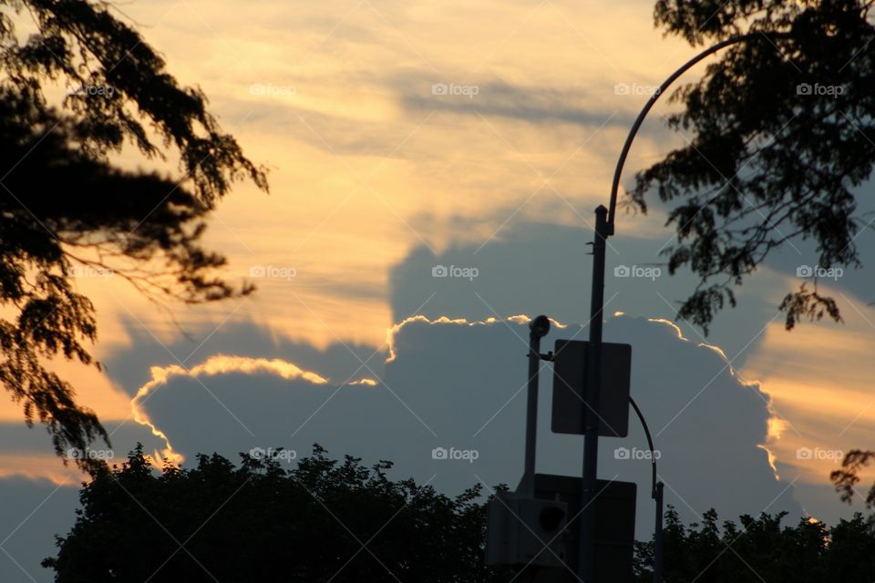 Sunset, No Person, Silhouette, Dawn, Sky