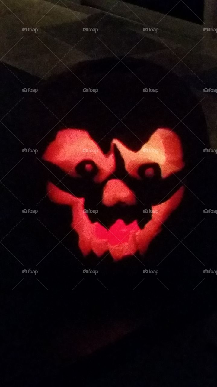 Boo!. Pumpkin carving