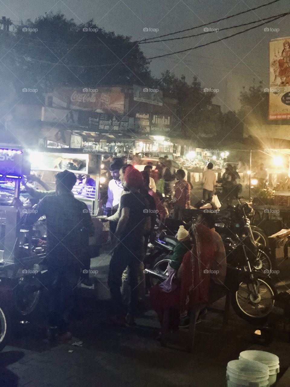 Night Life, Street Food 13th Oct 2018 Haryana India