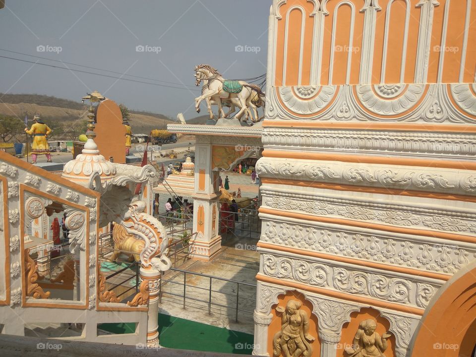 Indian temple   looking  great