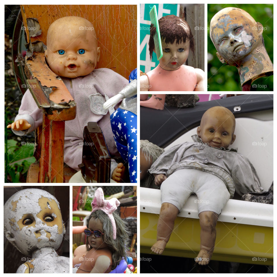 Old dolls. Old dolls...if they could only talk