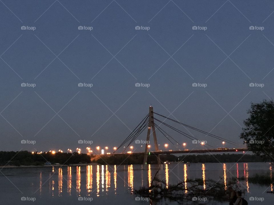 Bridge across the Dnieper