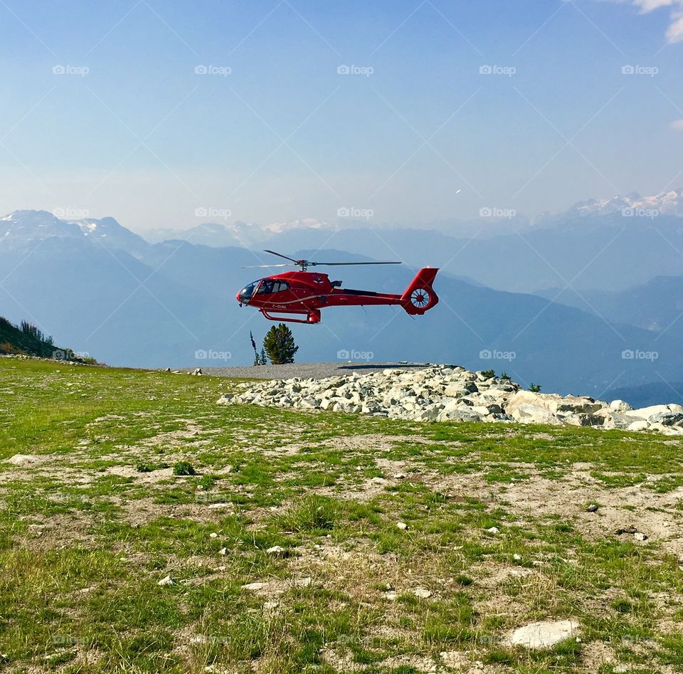 Helicopter, Blackcomb Mountain