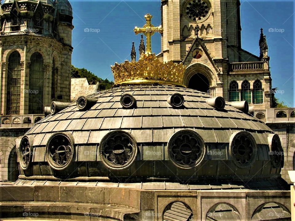 Basilique Notre-Dame-du-Rosaire de Lourdes, In Lourdes, France 