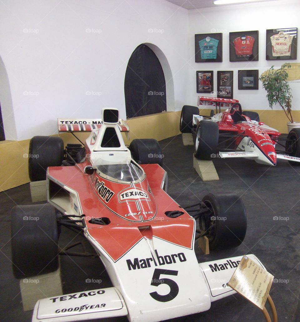 formula 1 car in museum