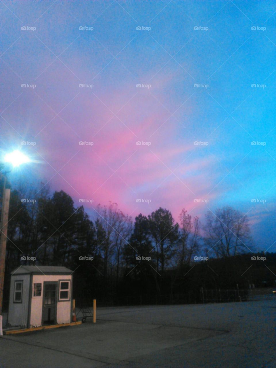sunset at work