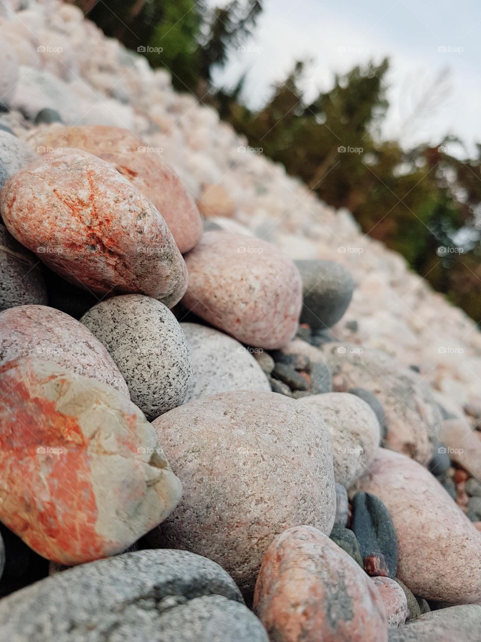 colourful rocks in the outdoors