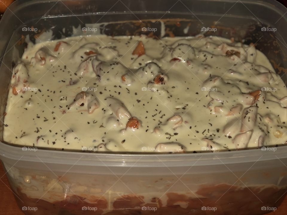 Non-baked macaroni by yours truly! 😋