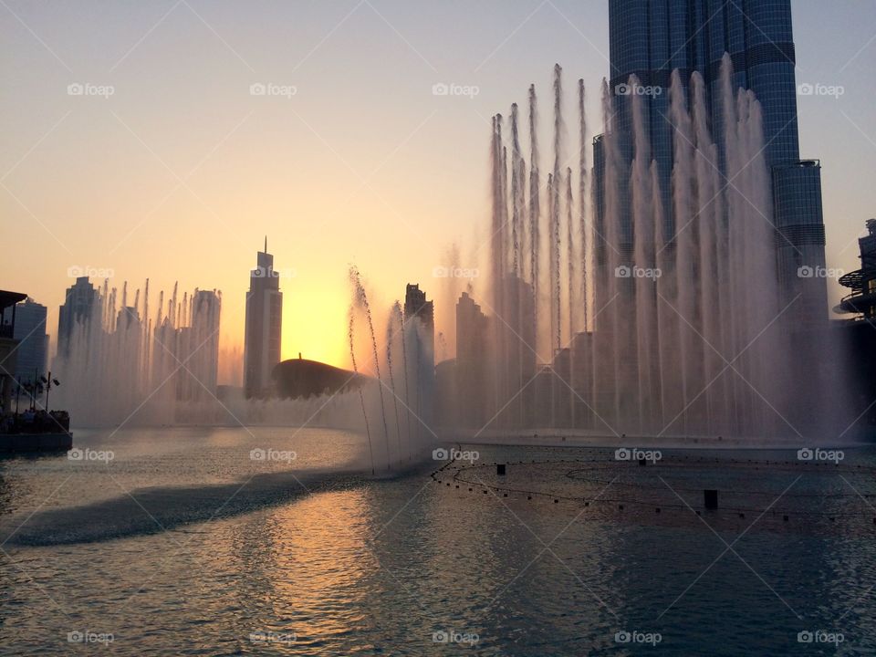 Fountain at Burj Khalifa