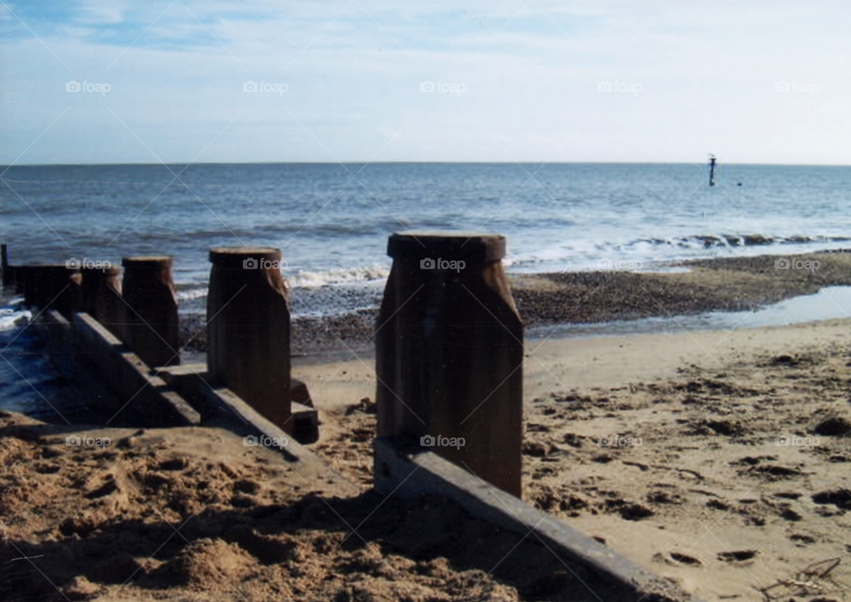 sand sea coast tide by clarkie28