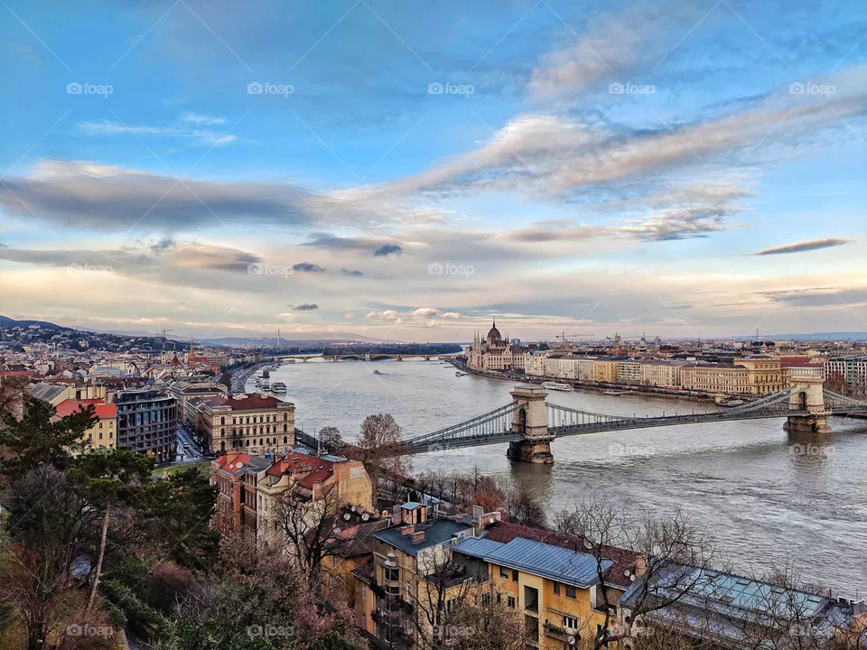 Buda, meet Pest - winter in Budapest, takes after many steps to the top