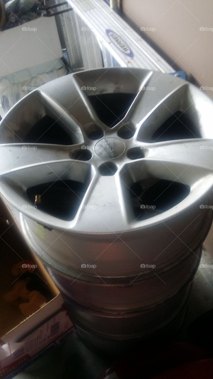 Dodge wheels. Stock wheels 