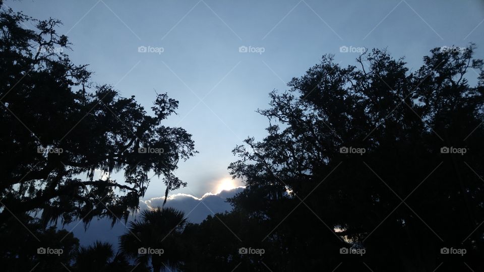 Sun through the clouds